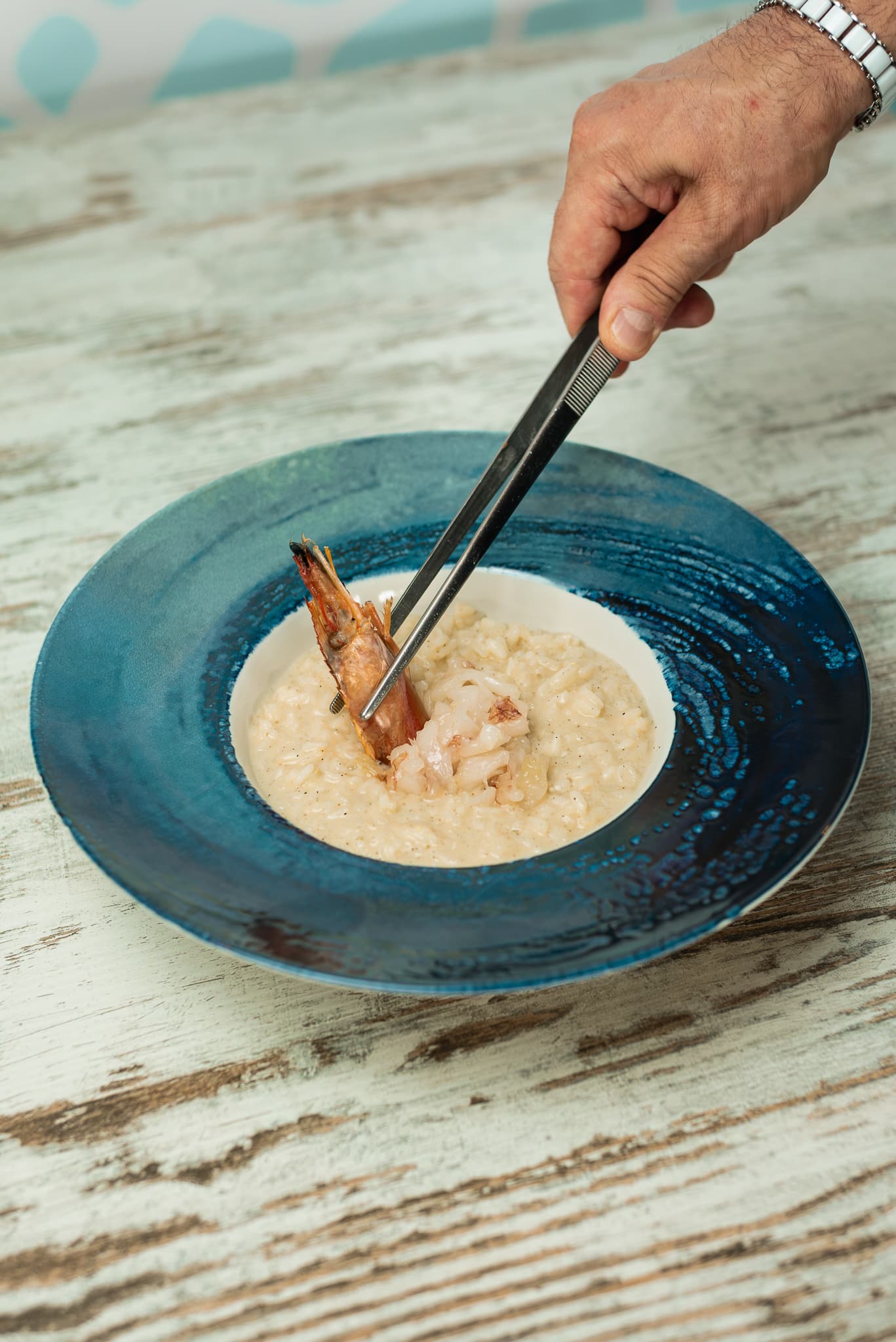 Risotto cacio e pepe con gambero e lime — foto 2