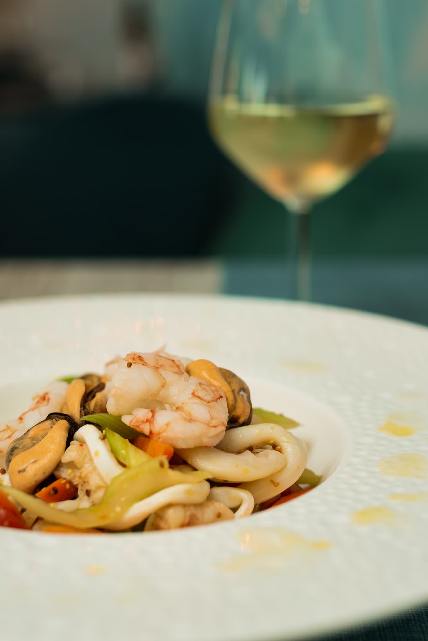 Piatto di pesce del Paradiso del Mare a Muggiò — 2