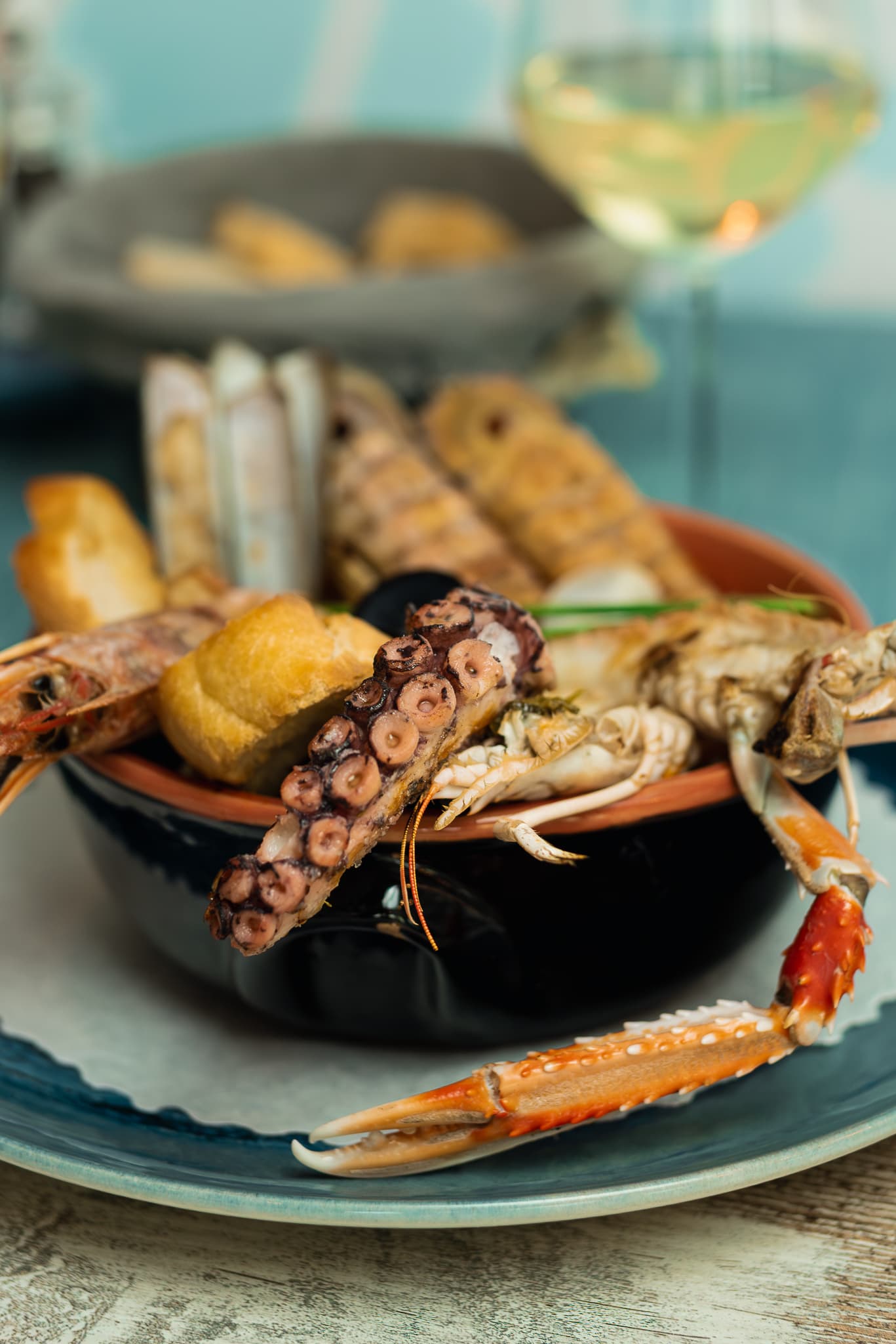 Piatto di pesce del Paradiso del Mare a Muggiò — 5